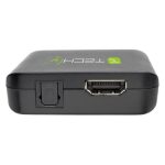 Adaptador de cable Techly IDATA HDMI-VGA8, conecta dispositivos HDMI a pantallas VGA, color negro, SKU IDATA HDMI-VGA8