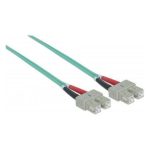 Cable de fibra óptica Techly SC M-M 20 metros, InfiniBand de color aguamarina. SKU: ILWL D5-B-200/OM3