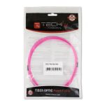 Techly ILWL D5-B-200/OM4, cable de fibra óptica e InfiniBand de 20 metros en color fucsia con conectores SC