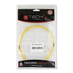 Cable de fibra óptica Techly LC-LC M-M 5m amarillo ideal para centros de datos. SKU: ILWL D9-LCLC-050.
