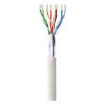 Techly cable de red gris de 305 metros, categoría 6, blindaje F/UTP, código ITP-C6F-FL