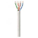 Vista del cable de red Techly ITP6-UTP-IC-100H de 100 metros, categoría 6 U/UTP, en color gris.