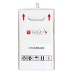 Cable de red de 305 metros gris Cat6 U/UTP de Techly, ideal para conexiones rápidas y estables. SKU: ITP6-UTP-ICH