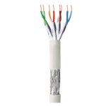 Techly ITP9-RIS-0305 cable de red Cat6 S/FTP de 305 metros gris, idóneo para instalaciones de alta velocidad y protección contra interferencias