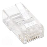 Imagen del conector Techly IWP-JAR-C5RTY RJ45 transparente para cableado de red, SKU IWP-JAR-C5RTY
