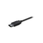 Cable USB Teltonika PR2US08M, longitud 0,8 metros, USB 2.0, color negro, con conector USB A a Micro-USB B