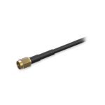 Imagen del cable coaxial Teltonika PR2VM20M de 2 metros con conectores SMA en color negro