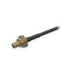 Imagen del cable coaxial Teltonika PR2VM20M de 2 metros con conectores SMA en color negro