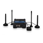 Teltonika RUT955T033B0 router inalámbrico negro, banda única de 2,4 GHz, con Ethernet rápido y tecnología 4G