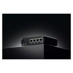 Imagen del router Teltonika RUTM08 con Gigabit Ethernet en color negro, ideal para conexiones rápidas y estables, SKU RUTM08000000
