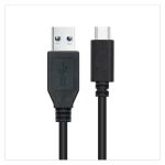 Cable Nanocable USB 3.1 Gen2 de 10Gbps, tipo USB-C/M a USB-A/M, color negro, 1.5 metros, SKU 10.01.4001-L150