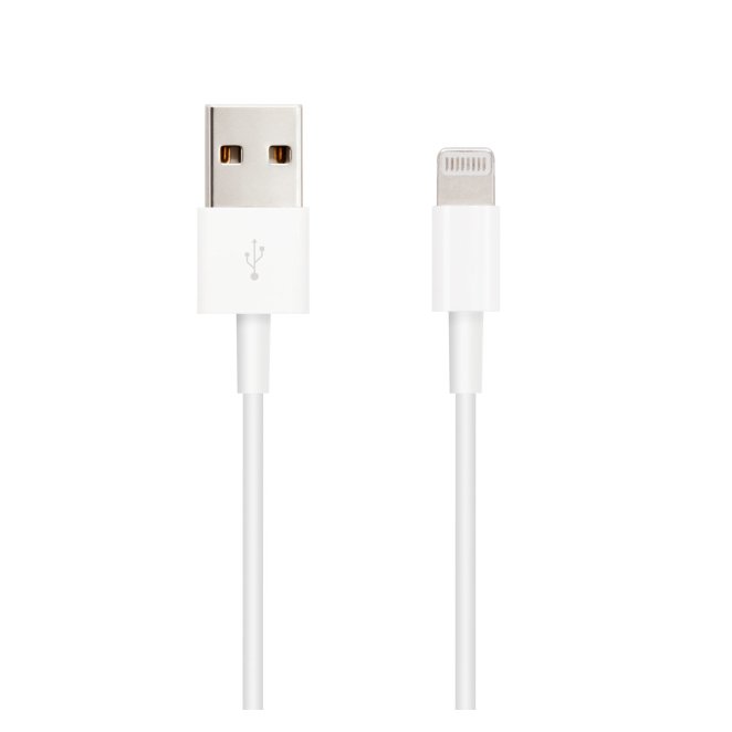 Nanocable CABLE LIGHTNING IPHONE A USB 2.0, IPHONE LIGHTNING-USB A/M, 1.0 M 1 Nanocable Lightning iPhone a USB 2.0, Blancos, 1.0 M