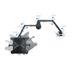 Soporte de mesa TooQ para pantalla de 13 a 32 pulgadas y portátil, modelo DB1200TN-B. Ideal para monitores y ordenadores portátiles.