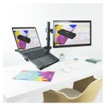 Soporte de mesa TooQ para pantalla de 13 a 32 pulgadas y portátil, modelo DB1200TN-B. Ideal para monitores y ordenadores portátiles.