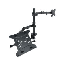 Soporte de mesa TooQ para pantalla de 13 a 32 pulgadas y portátil, modelo DB1200TN-B. Ideal para monitores y ordenadores portátiles.