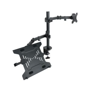 Soporte de mesa TooQ para pantalla de 13 a 32 pulgadas y portátil, modelo DB1200TN-B. Ideal para monitores y ordenadores portátiles.