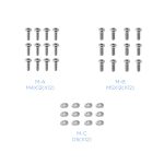 Vista de un soporte de mesa TooQ para 3 pantallas de 13 a 27 pulgadas, modelo DB1327TN-B