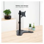 Soporte para monitor de la marca TooQ, modelo DB1701TN-B, adecuado para monitores de hasta 32 pulgadas, SKU DB1701TN-B