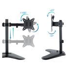 Soporte para monitor de la marca TooQ, color negro, adecuado para pantallas de hasta 81,3 cm (32 pulgadas), SKU DB1702TN-B