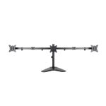 Soporte de mesa TooQ para 3 pantallas de 17 a 27 pulgadas, color negro, SKU DB1704TN-B