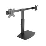 Soporte de mesa para 2 pantallas TooQ, compatible con monitores LCD y LED de 17 a 27 pulgadas, SKU DB1727TN-B