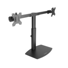 Soporte de mesa para 2 pantallas TooQ, compatible con monitores LCD y LED de 17 a 27 pulgadas, SKU DB1727TN-B