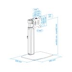 Soporte de mesa TooQ para monitores de 17 a 32 pulgadas, ajuste fácil y robusto SKU: DB1732TN-B