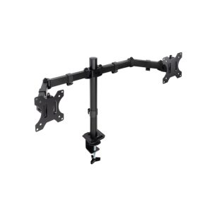Imagen del Soporte de Mesa TooQ para 2 pantallas de 17 a 27 pulgadas en color negro, SKU DB1802TN-B