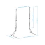 Imagen del TooQ Soporte de mesa DB2375F-B para pantallas de 23 a 75 pulgadas, ideal para monitores grandes