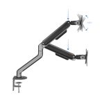 Soporte de escritorio TooQ para monitor de hasta 32 pulgadas en color negro, modelo DB4032TNR-G