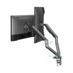 Soporte de monitor TooQ DB4132TNR-G para escritorios, compatible con monitores de hasta 32 pulgadas. SKU: DB4132TNR-G