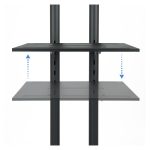 Soporte de señalización de la marca TooQ para pantalla de 70 pulgadas, color negro, SKU FS1470M-B