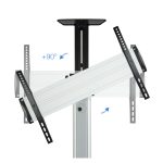 TooQ soporte para pantalla de señalización de 94 cm (37 pulgadas) en colores negro y plata, modelo FS1870M-B