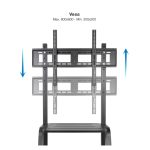 TooQ Coloso Soporte de Suelo con Ruedas para Pantalla de 37 a 100 Pulgadas, SKU FS20101M-B, ideal para monitores grandes.