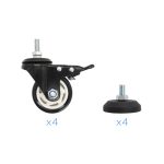 Soporte de suelo con ruedas para pantallas de 60 a 105 pulgadas, TooQ FS20200M-B