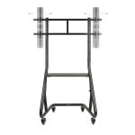 Soporte de suelo con ruedas para pantallas de 60 a 105 pulgadas, TooQ FS20200M-B