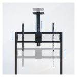 Soporte de Suelo Negro TooQ iStar con Ruedas para Pantallas de 55 a 100 pulgadas, en la referencia FS20208M-B