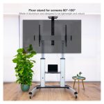 Monitor de 100 pulgadas TooQ Partenón plateado con resolución de 2.54 metros, SKU FS20300M-B