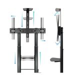 TooQ ZEUS 2,54 m (100 pulgadas) Monitor Negro, modelo FS20400HM-B, con alta definición y pantalla amplia