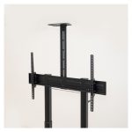 Soporte TooQ 'AQUILES' de suelo con ruedas y regulación de altura para pantallas de 60 a 100 pulgadas, negro, SKU FS20406HM-B