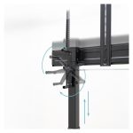 Soporte TooQ 'AQUILES' de suelo con ruedas y regulación de altura para pantallas de 60 a 100 pulgadas, negro, SKU FS20406HM-B