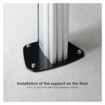 Soporte para pantalla de señalización TooQ FS2270M-B, 70 pulgadas, Plata, SKU FS2270M-B