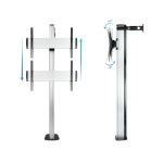 Soporte para pantalla de señalización TooQ FS2270M-B, 70 pulgadas, Plata, SKU FS2270M-B