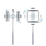 Soporte para pantalla de señalización TooQ FS2270M-B, 70 pulgadas, Plata, SKU FS2270M-B