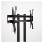 Soporte de suelo modelo Mirror de la marca TooQ, compatible con pantallas de 32 a 85 pulgadas, en color negro, SKU FS2288M-B.