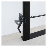 Soporte fijo de suelo y pared TooQ Lottus con regulación de altura para pantallas de 55 a 100 pulgadas, modelo negro, SKU FS2290HM-B