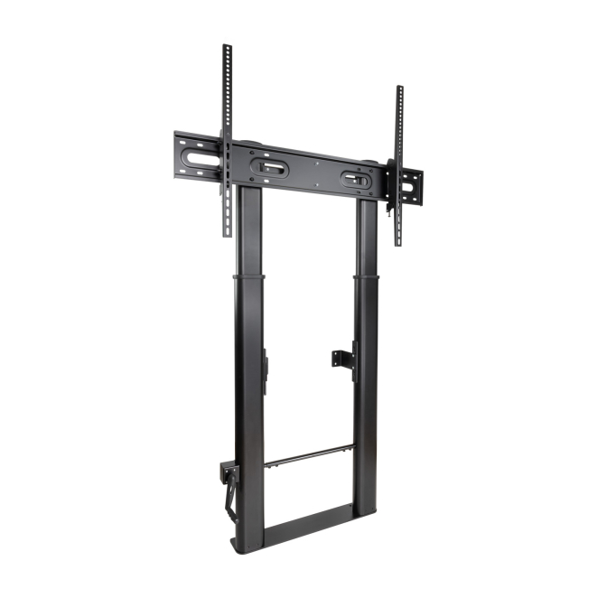 TooQ Lottus Soporte de Suelo/Pared Fijo con Regulación de Altura para Pantallas 55″-100″, Negro 1 TooQ Lottus soporte fijo ajustable para pantallas grandes.