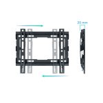 Soporte para TV de 43 pulgadas TooQ LP1043F-B en color negro, ideal para televisores de 109,2 cm y con un diseño de fácil instalación