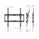 Soporte para TV TooQ, compatible con pantallas de hasta 70 pulgadas, color negro, SKU LP1071T-B