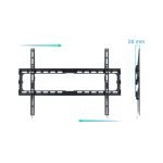 Soporte para TV TooQ LP1080F-B, 80 pulgadas, color negro, montaje fijo. SKU: LP1080F-B